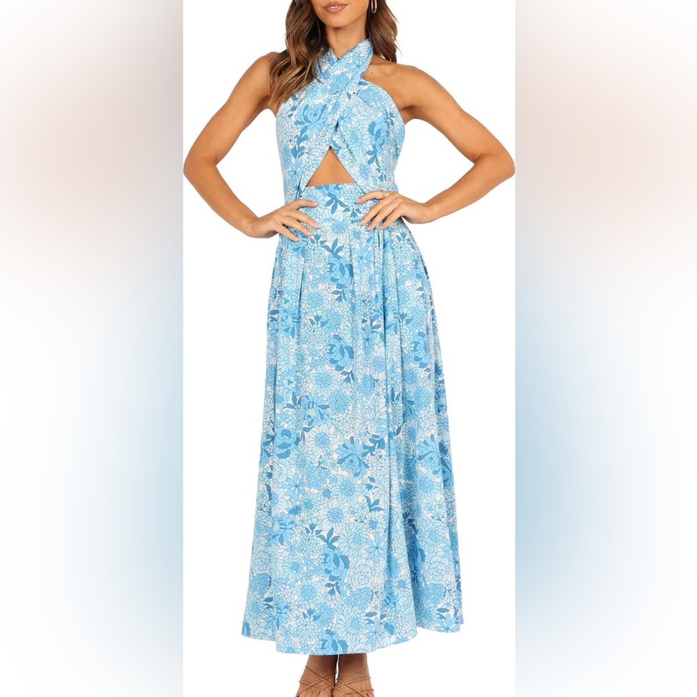 PETAL AND PUP Clover Cotton Blend Maxi Dress
